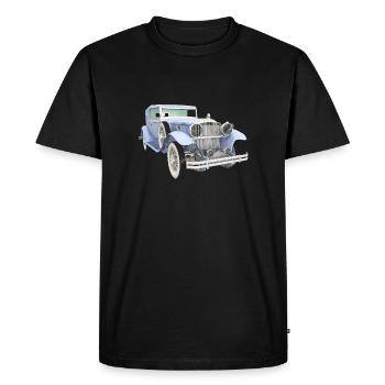 Voitures anciennes, voiture, voiture - T-shirt Premium bio Homme - noir - Devant - Nico (187cm)
