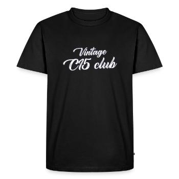 Vintage C15 club - T-shirt Premium bio Homme - noir - Devant - Nico (187cm)