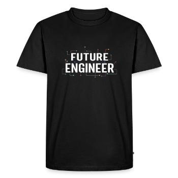 Electrical Engineering Shirt Circuit Kids Future - Men's Premium Organic T-Shirt - black - Front - Nico (187cm)