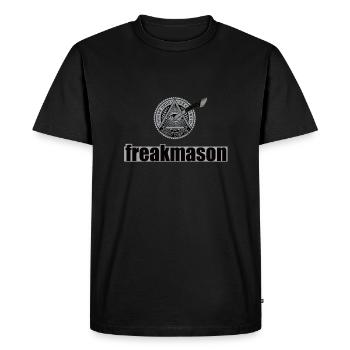 freakmason - T-shirt Premium bio Homme - noir - Devant - Nico (187cm)
