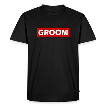 Groom - T-shirt Premium bio Homme - noir - Devant - Nico (187cm)