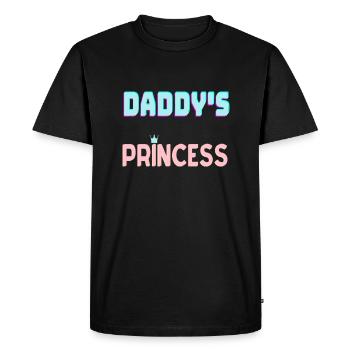 Daddys princess - Men's Premium Organic T-Shirt - black - Front - Nico (187cm)