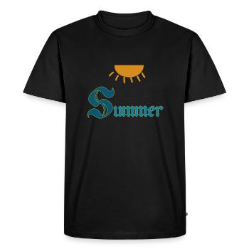 Buzzer - T-shirt Premium bio Homme - noir - Devant - Nico (187cm)