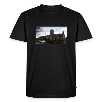 Abbaye de Sligo, Irlande. - T-shirt Premium bio Homme - noir - Devant - Nico (187cm)