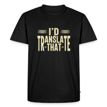 ICD 10 - Medical Coding Specialist - Men's Premium Organic T-Shirt - black - Front - Nico (187cm)