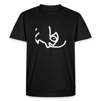 Chameleon Animal - Men's Premium Organic T-Shirt - black - Front - Nico (187cm)