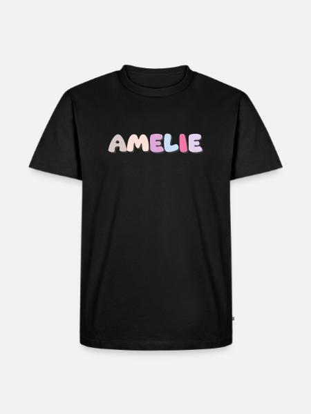 Nom - Amélie - T-shirt Premium bio Homme - noir