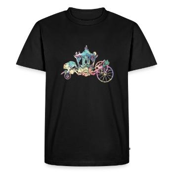 Silhouette de carrosse - T-shirt Premium bio Homme - noir - Devant - Nico (187cm)