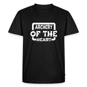 Archery Practice Passion Geek Birthday Present - Men's Premium Organic T-Shirt - black - Front - Nico (187cm)