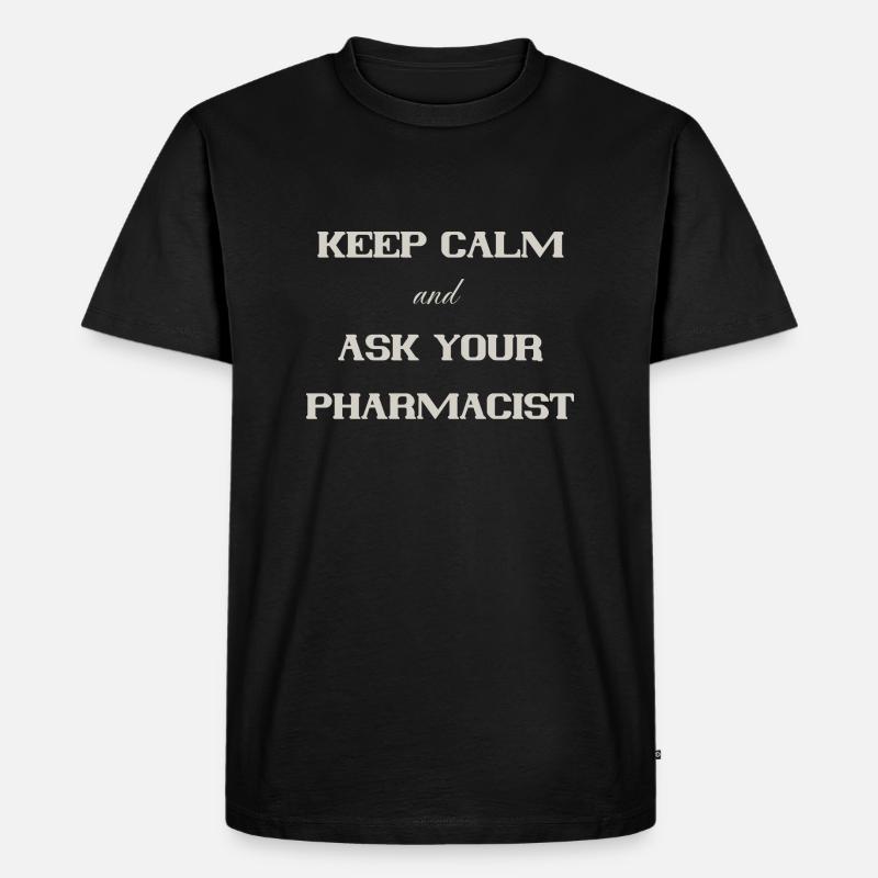 keep calm - Männer Premium Bio T-Shirt - Schwarz