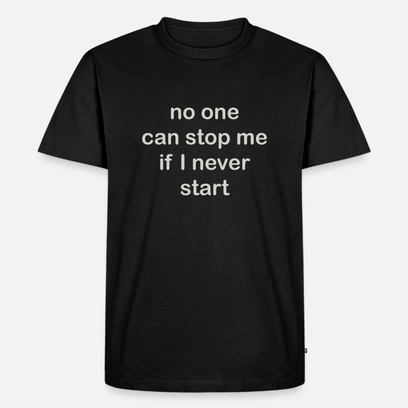 no one - Männer Premium Bio T-Shirt - Schwarz