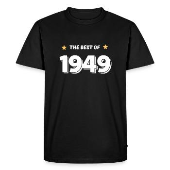 Best of 1949 - Men's Premium Organic T-Shirt - black - Front - Nico (187cm)