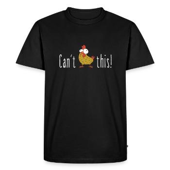 Can't Hendl this Austrian dialect gift - Men's Premium Organic T-Shirt - black - Front - Nico (187cm)