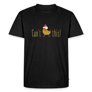 Can't Hendl this Austrian dialect gift - Men's Premium Organic T-Shirt - black - Front - Nico (187cm)