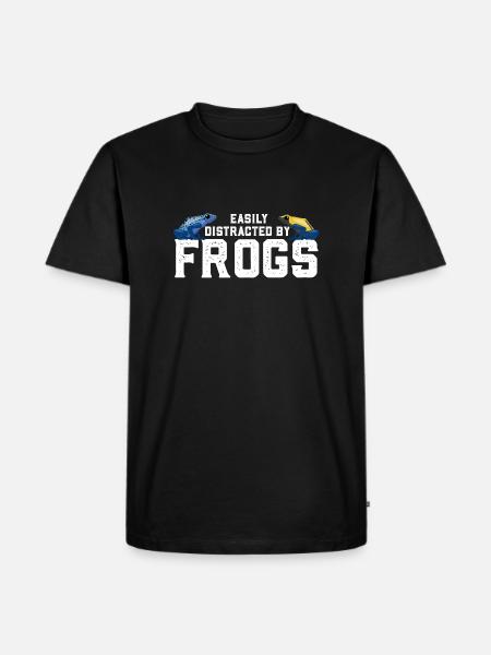 Pfeilgiftfrosch Frosch Dendrobaten Färberfrosch - Männer Premium Bio T-Shirt - Schwarz