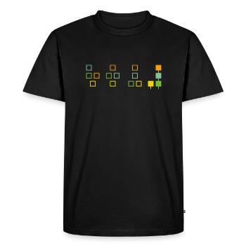 Synthétiseur musicien de musique keyboard - T-shirt Premium bio Homme - noir - Devant - Nico (187cm)
