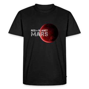 Mars Red Planet Gift for Space Fans - Men's Premium Organic T-Shirt - black - Front - Nico (187cm)