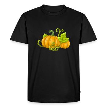 Citrouille - T-shirt Premium bio Homme - noir - Devant - Nico (187cm)