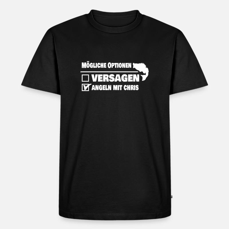 chris - Männer Premium Bio T-Shirt - Schwarz