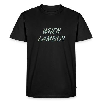 WHEN LAMBO IGLOO - Men's Premium Organic T-Shirt - black - Front - Nico (187cm)