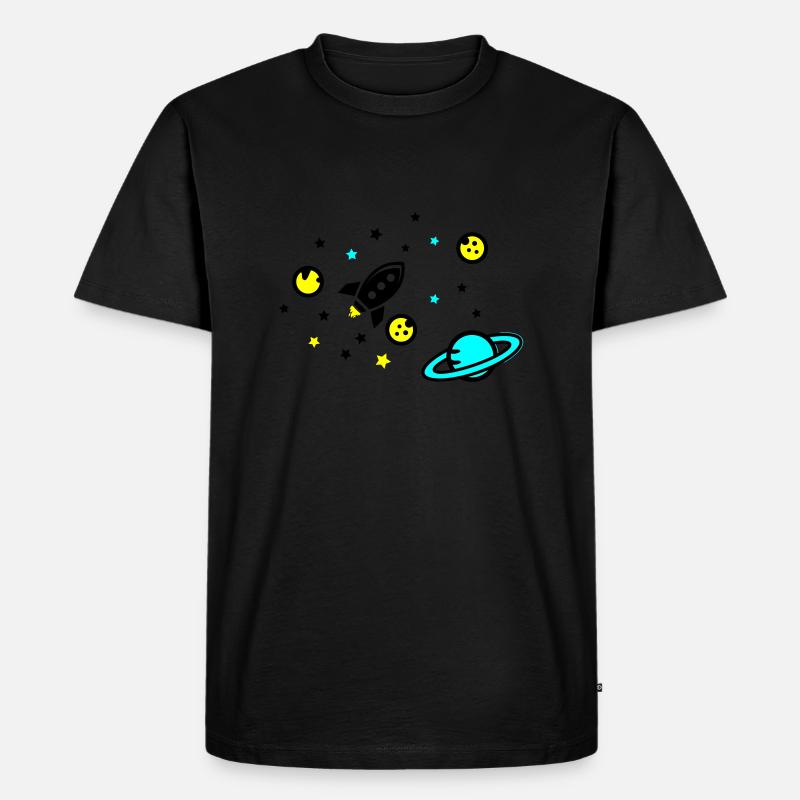 Universe - Männer Premium Bio T-Shirt - Schwarz