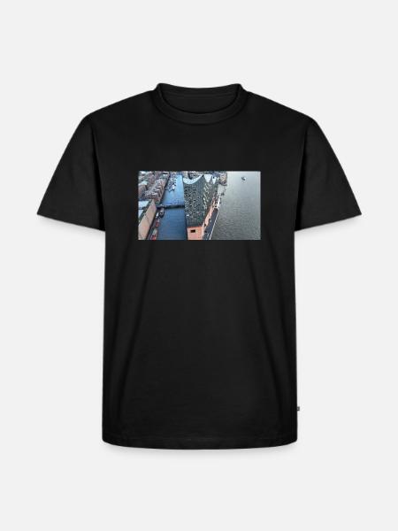 Elbphilharmonie Hamburg - Männer Premium Bio T-Shirt - Schwarz