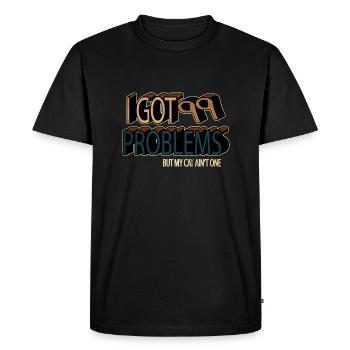 cadeau anniversaire drôle citation animaux chat persan - T-shirt Premium bio Homme - noir - Devant - Nico (187cm)