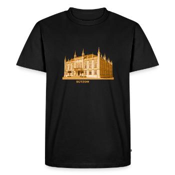 Hôtel de ville de Bützow Rostock Mecklenburg-Vorpommern - T-shirt Premium bio Homme - noir - Devant - Nico (187cm)