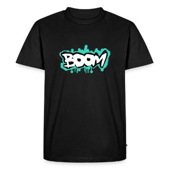 Boom Grafitti Style - T-shirt Premium bio Homme - noir - Devant - Nico (187cm)
