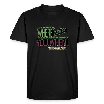 Christmas Carols Jokes Programming - Men's Premium Organic T-Shirt - black - Front - Nico (187cm)