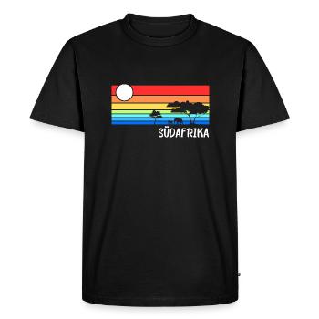 Südafrika Afrika Savanne Safari Urlaub - Männer Premium Bio T-Shirt - Schwarz - Vorne - Nico (187cm)