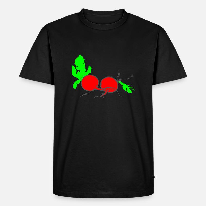 Radischen - Männer Premium Bio T-Shirt - Schwarz