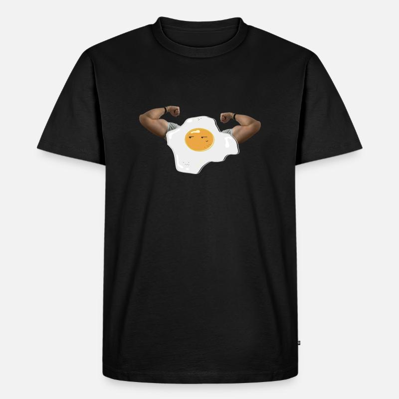 EGG MOGG - Männer Premium Bio T-Shirt - Schwarz