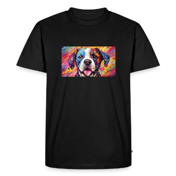 Plongez dans un monde de couleurs vibrantes - T-shirt Premium bio Homme - noir - Devant - Nico (187cm)