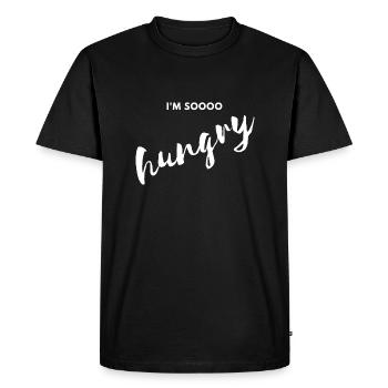 J’ai tellement faim - T-shirt Premium bio Homme - noir - Devant - Nico (187cm)