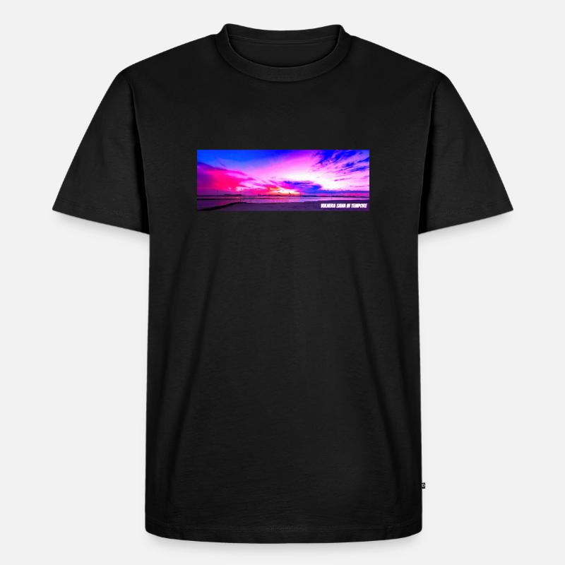 Zeitlos - Männer Premium Bio T-Shirt - Schwarz