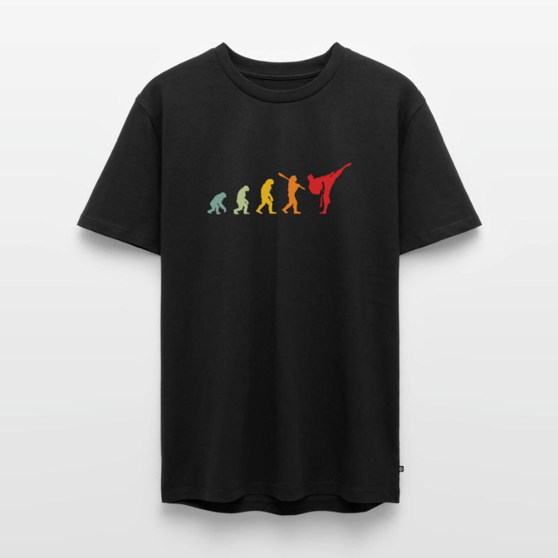 Karate Evolution Entwicklung Kamfkunst Männer Premium Bio T-Shirt