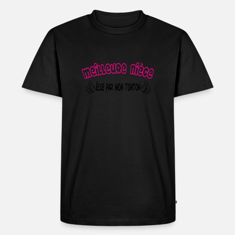 Beste Nichte - Männer Premium Bio T-Shirt - Schwarz