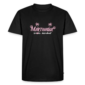 Martinique - Men's Premium Organic T-Shirt - black - Front - Nico (187cm)