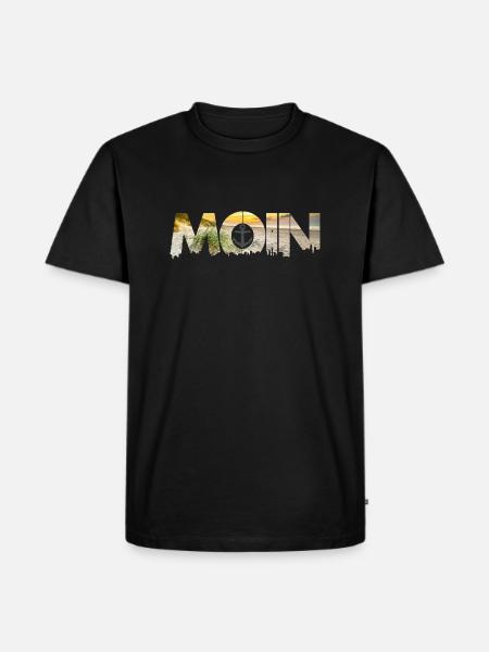 moin beach promenade - Men's Premium Organic T-Shirt - black