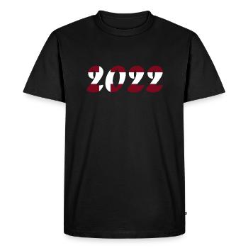 Équipe nationale du Danemark - T-shirt Premium bio Homme - noir - Devant - Nico (187cm)