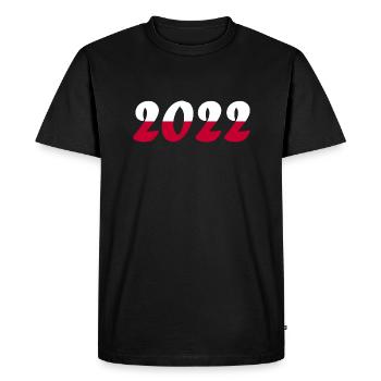 Coupe du monde de l’équipe nationale de Pologne - T-shirt Premium bio Homme - noir - Devant - Nico (187cm)