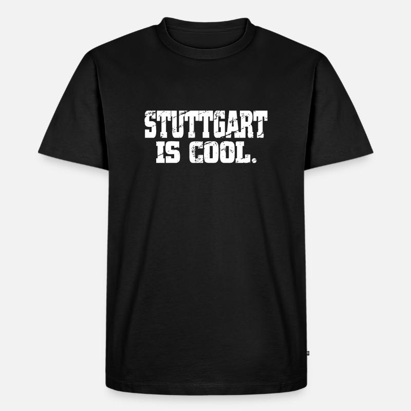 Stuttgart - Männer Premium Bio T-Shirt - Schwarz