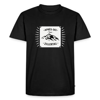 Après-Ski Zillertal - Men's Premium Organic T-Shirt - black - Front - Nico (187cm)