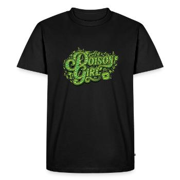 Green Poison Girl - Men's Premium Organic T-Shirt - black - Front - Nico (187cm)