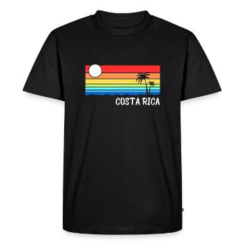 Vacances au Costa Rica en Amérique centrale - T-shirt Premium bio Homme - noir - Devant - Nico (187cm)