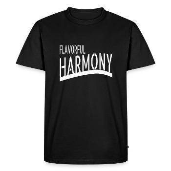 Unity in Diversity Savoring Delights - Men's Premium Organic T-Shirt - black - Front - Nico (187cm)