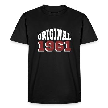 Original 1961 - T-shirt Premium bio Homme - noir - Devant - Nico (187cm)