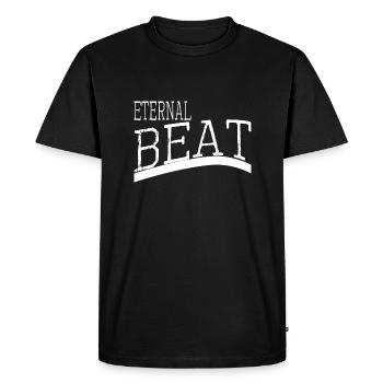Motifs rythmiques Élégance intemporelle Trouver le rythme - T-shirt Premium bio Homme - noir - Devant - Nico (187cm)