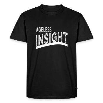 Wisdom Insights Bday Résilience mentale - T-shirt Premium bio Homme - noir - Devant - Nico (187cm)